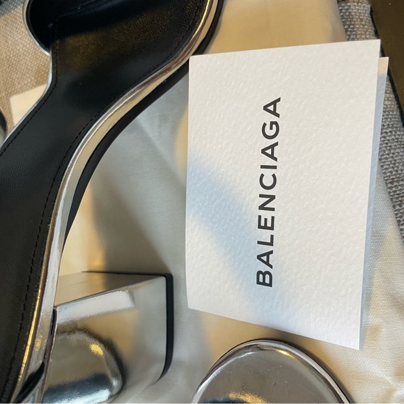 NIB Balenciaga metallic silver heels - Picture 9 of 9